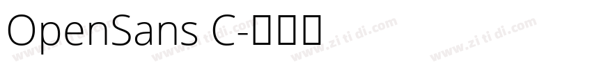 OpenSans C字体转换